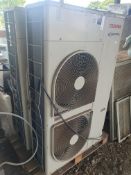 *2 x Toshiba 14KW air conditioning systems - comprises of 2 x twin fan units and 4 x cassette units