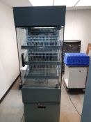 *Nuttal heated glass door merchandising food display unit on castors - 16amp single phase. 640w x