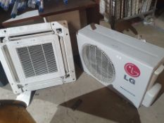 *LG air con set. Outdoor unit and indoor cassette