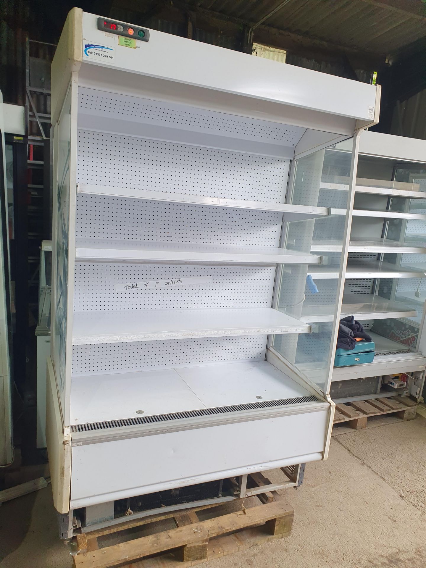 *Fritixa multideck, base and 3 shelves, tested working. 1300w x 760d x 2020h - Image 2 of 3