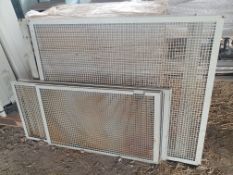 *2 x large air conditioning/condensing unit outdoor security cages - 1500w x 650d x 1150h