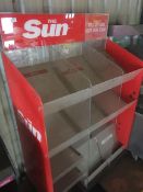 *15 tier Sun newspaper stand 1050w x 460d x 1560h