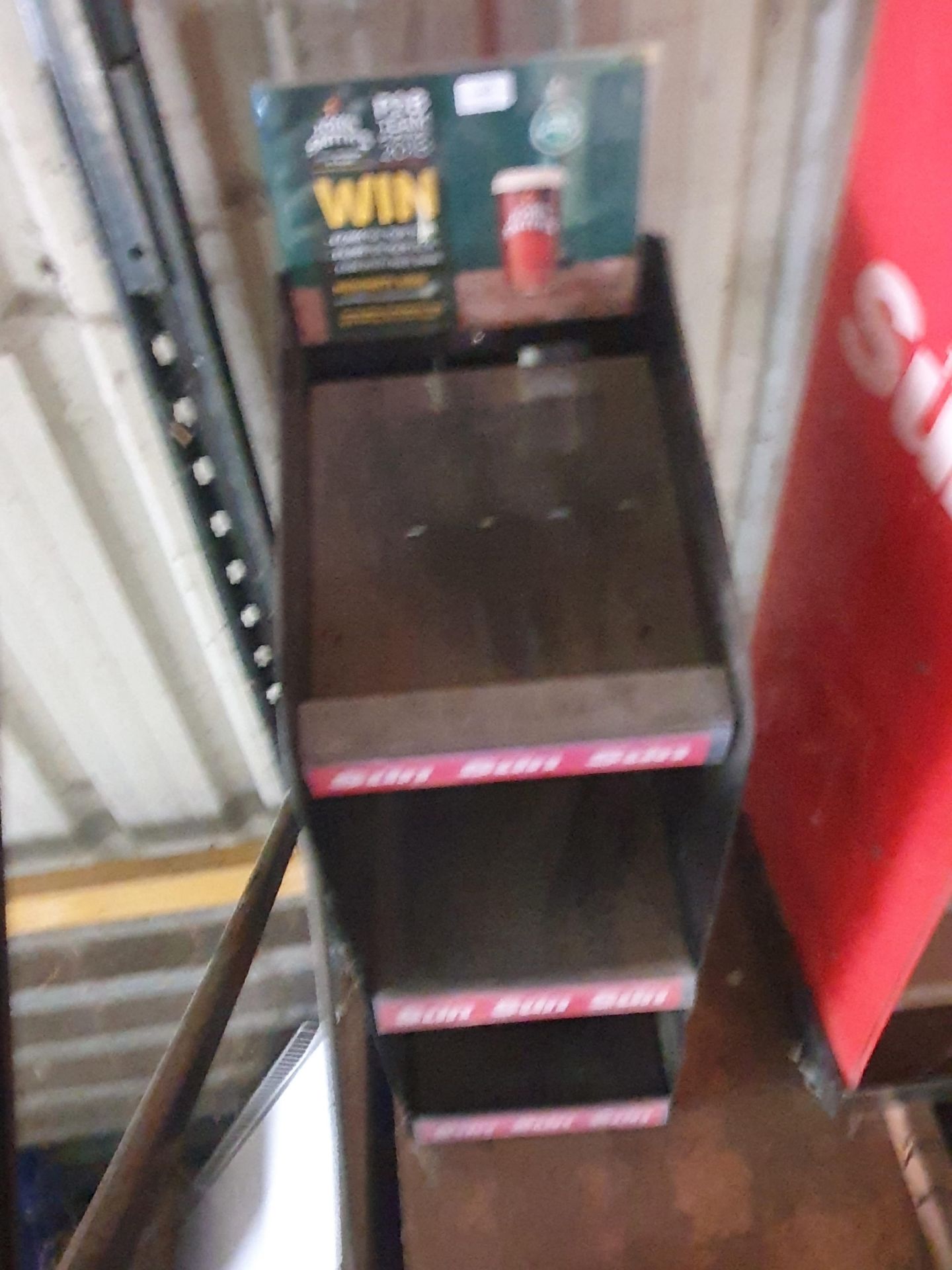 *small 3 tier newspaper stand 330w x 450d x 1000h - Image 2 of 2