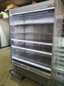 *ColdCo Napoli 90-135 S/S 1.25 wide integral multideck chiller with night blind and LED light -