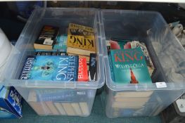 Two Boxes of Stephen King Novels