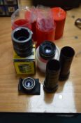 Assorted Lenses and Extension Tubes by Galaxy, Aic
