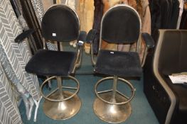 Pair of Chrome Barstools