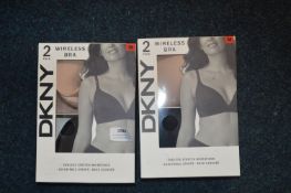 *Two 2pks of DKNY Wireless Bras Size: M