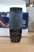 Miranda 75-300mm F4.5-5.6 MC Macro Lens with Packa