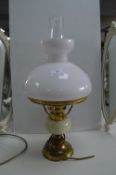 Electric Lamp in the form of an Oil Lamp