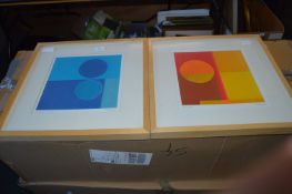 Two Abstract Framed Prints