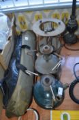 Three Paraffin Camping Stoves, and a Tent