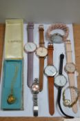 ladies Modern and Vintage Wristwatches, and a Pend