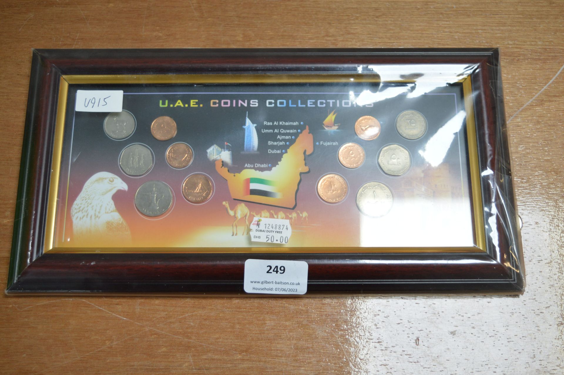 United Arab Emirates Framed Coin Collection
