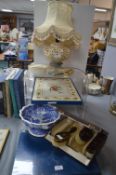 Decorative Items, Royal Worcester Placemats, Lamp,