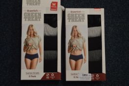 *Two 5pk of Green Treat Ladies Briefs Size: M