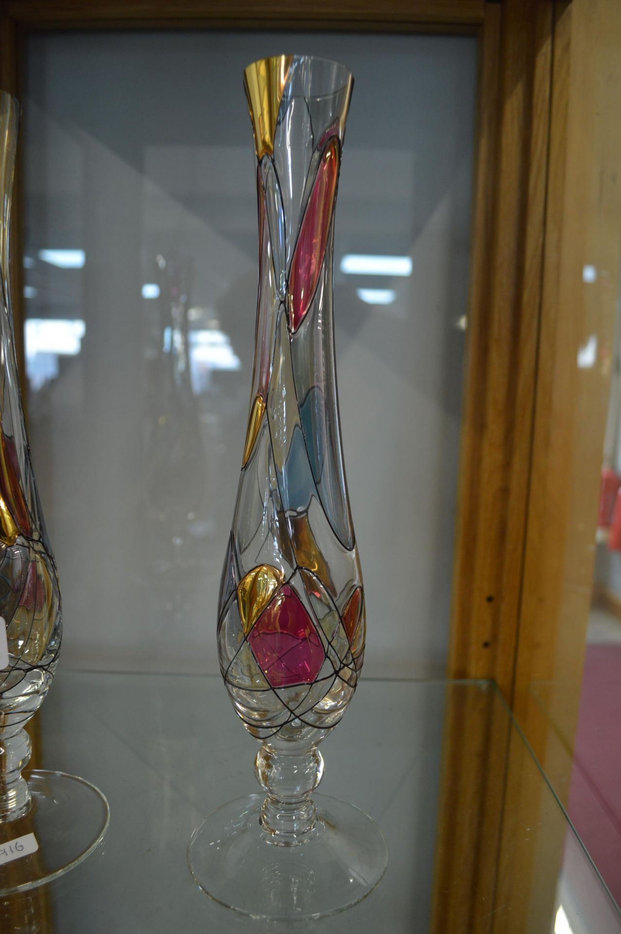 Pair of Coloured Glass Vases - Image 2 of 2