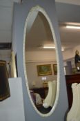 Gilt & Cream Oval Mirror