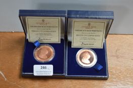 Two London Mint Replica 1797 Pennies