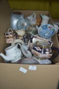 Vintage Pottery and Glassware, etc.