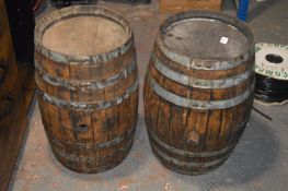 Two 50cm tall Barrels