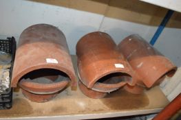 *Three Clay Chimney Tops