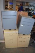 *Four Assorted Filing Cabinets