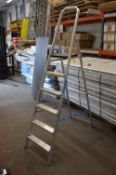 *Mac Allister Six Tread Aluminium Ladder 1.27m