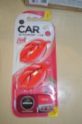 Aroma Car 3D Leaf Cherry Air Fresheners x10