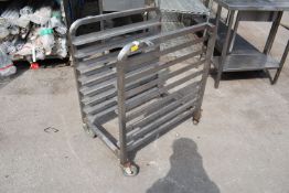 *Stainless Steel Trolley 90cm tall