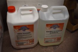 *8x 5L of Oven Cleaner, and Three Bottles of Machi