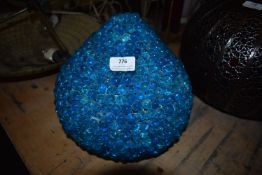 *Blue Beaded Lampshade