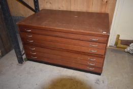 *Sapele Mahogany Six Drawer Plan Chest