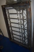 *Moroccan Wrought Iron Panel in Wood Surround 80x178cm