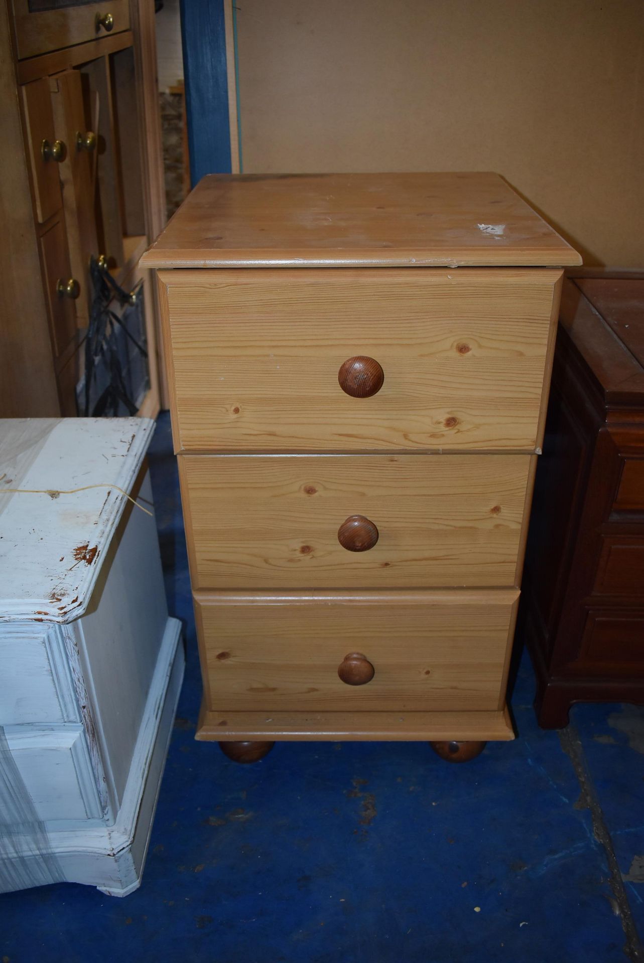 *Pair of Oriental Style Teak Bedside Cabinets