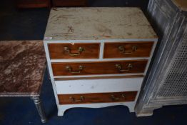 *Painted Yew Two Over Three Chest of Drawers