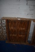 *Moroccan Wrought Iron Panel with Shutters and Wood Surround 50x69cm