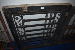*Wrought Iron Panel in Wood Surround 80x100cm
