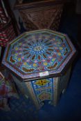 *Octagonal Moroccan Occasional Table