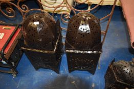 *Pair of Large Moroccan Lanterns