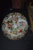 *Meat Plate and Assorted Royal Albert and Other Posies