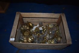 *Bushell Box Containing Assorted Brass Casters, and Feet