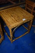 *Square Bamboo Occasional Table