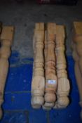 *Nine Turned Pine Occasional Table Legs