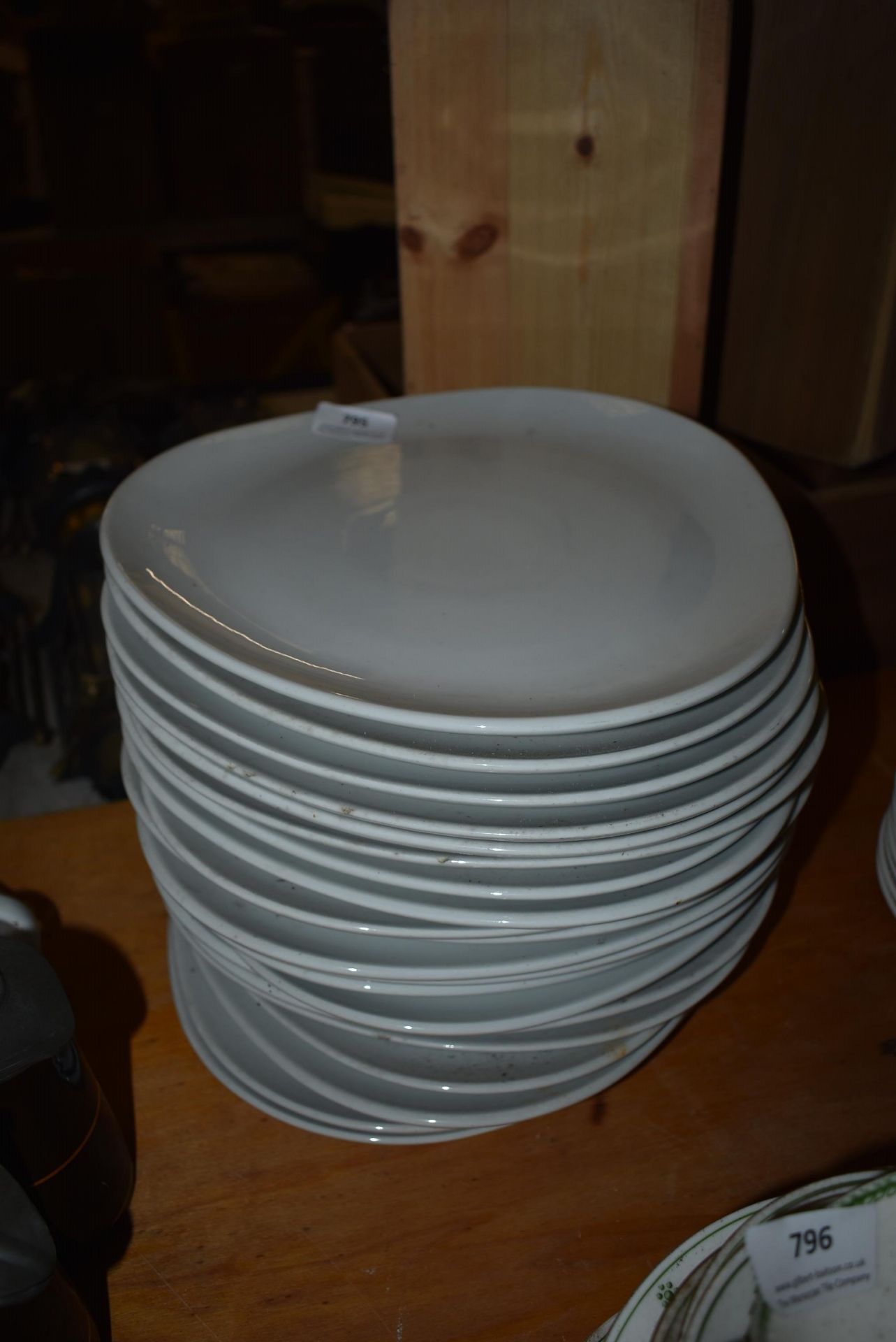 *Twenty Contemporary White Plates