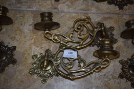 *Pair of Brass Wall Sconces