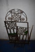*Wrought Iron Arch Top Window Grill 60x110cm