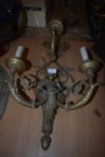 *Brass Wall Sconce with Mermaid