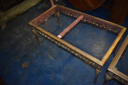*Four Leg Carved Occasional Table Frame
