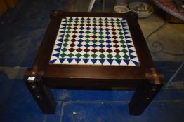 *Moroccan Tile Topped Occasional Table
